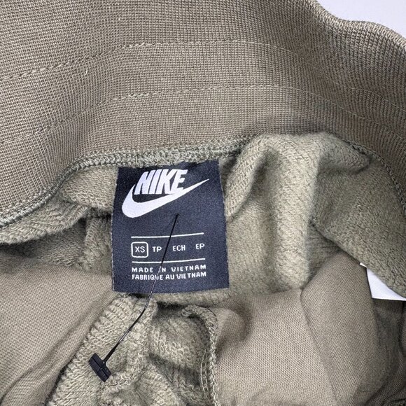 Nike Air Jogger Sweat‎ Pants Womens Size XS Olive Green Black Color Block Fleece - Picture 2 of 9